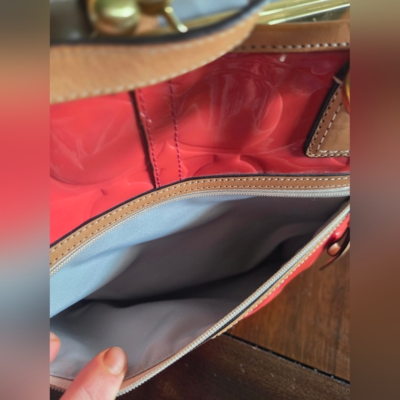 Coach Papaya Orange Peyton Kisslock Hand Bag - Picture 15 of 17